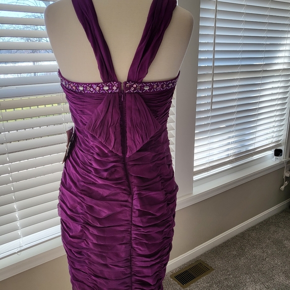 Ignite Evenings by Carol Lin – Purple Evening/Cocktail Dress (Size 12) - Picture 6 of 13